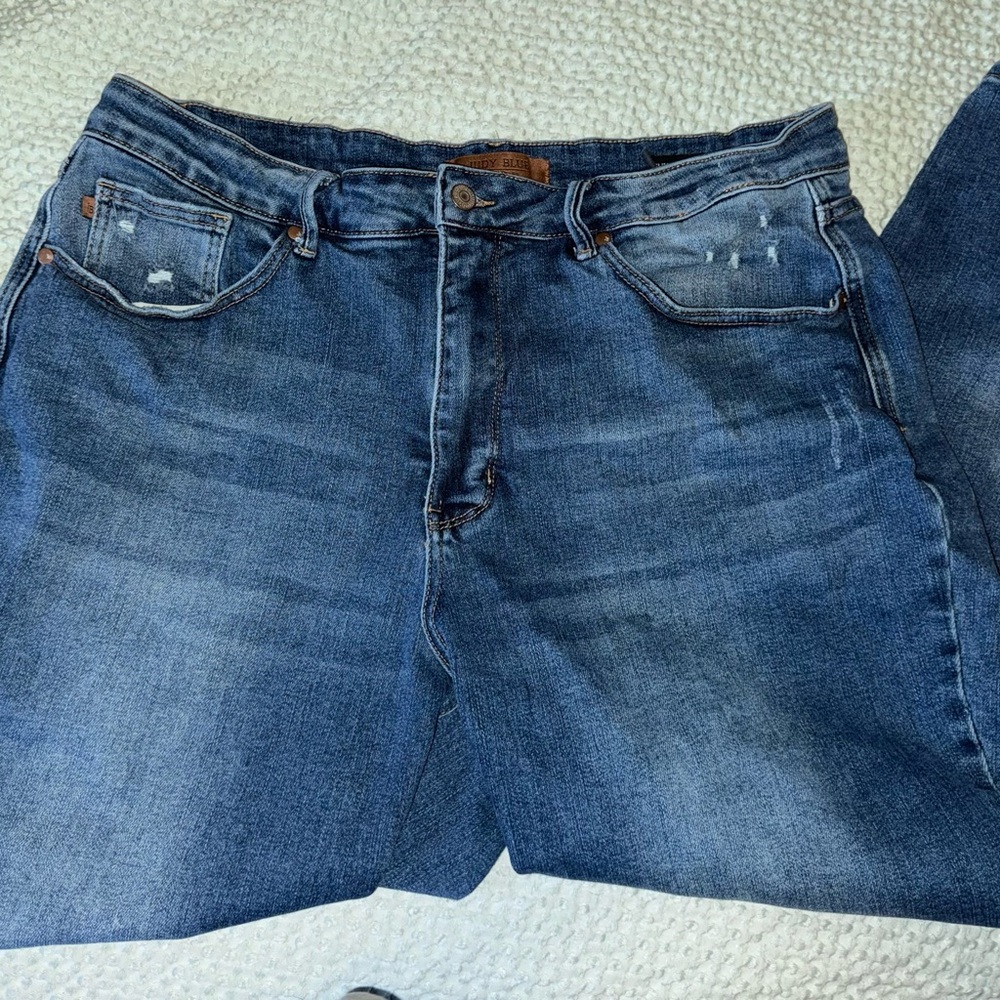 Judy Blue Jolene High Rise Dark Wash Tummy Control Slim Jeans